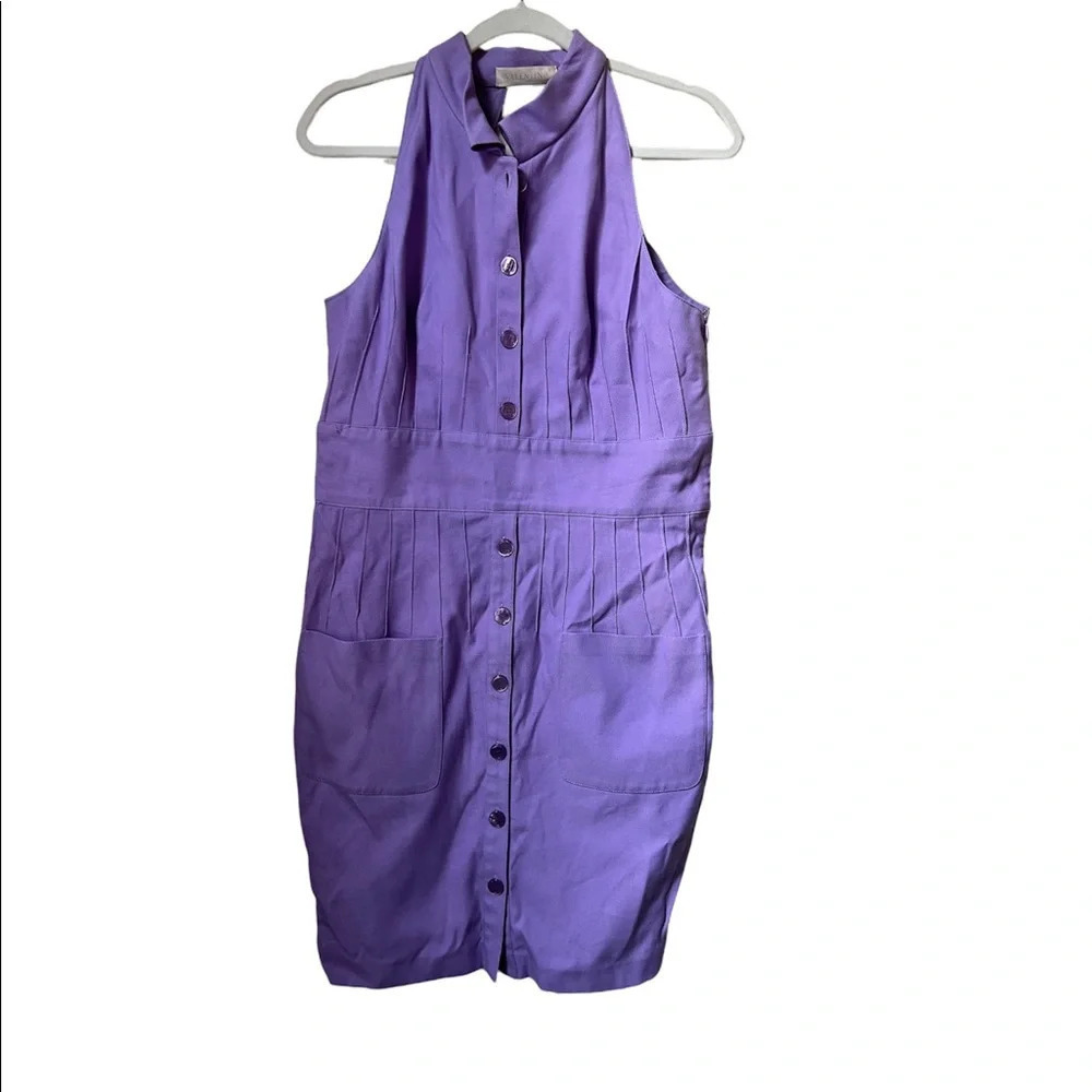 Valentino Vintage Purple Cotton Dress, size 12